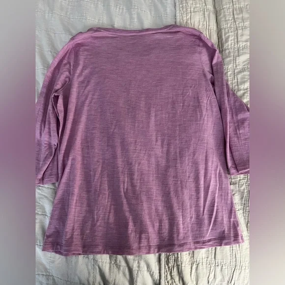 WoolX Jenny 3/4 length sleeve top - Picture 3 of 3